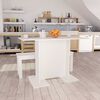 vidaXL J&iacute;deln&iacute; stůl b&iacute;l&yacute; 110 x 60 x 75 cm kompozitn&iacute; dřevo