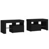 vidaXL Noční stolky 2 ks s LED osvětlením černé 70 x 36,5 x 40 cm