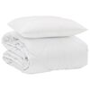 vidaXL Letn&iacute; přikr&yacute;vka s pol&scaron;t&aacute;řem 2 ks B&iacute;l&aacute; Mikrovl&aacute;kno