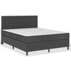 vidaXL Postel boxspring tmavě &scaron;ed&aacute; textil 180 x 200 cm