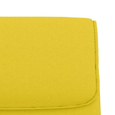 vidaXL Lavice světle žlutá 100 x 64 x 80 cm textil
