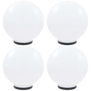 vidaXL Kulovit&eacute; LED lampy 4 ks koule 40 cm PMMA