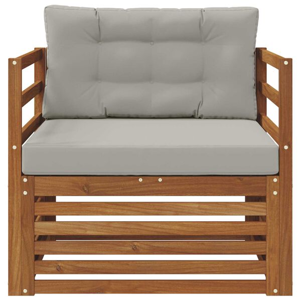 vidaXL Venkovn&iacute; pohovkov&aacute; souprava Masivn&iacute; ak&aacute;ciov&eacute; dřevo a polyester