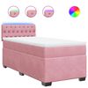 vidaXL Box spring postel s matrac&iacute; růžov&aacute; 100x200 cm samet