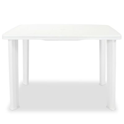 vidaXL Zahradní stůl bílý 101 x 68 x 72 cm plast