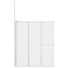 vidaXL Koupelná zástěna Mléčné 120 x 70 x 137 cm Hliník & PP panel