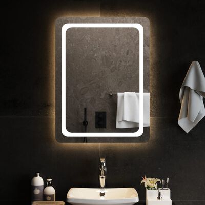 vidaXL Koupelnové zrcadlo s LED osvětlením 60 x 80 cm