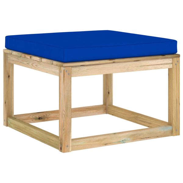 vidaXL Zahradn&iacute; podnožka s podu&scaron;kou zeleně impregnovan&aacute; borovice