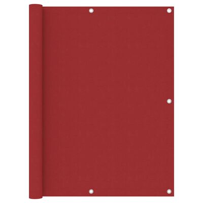 vidaXL Balkónová zástěna červená 120 x 400 cm oxfordská látka