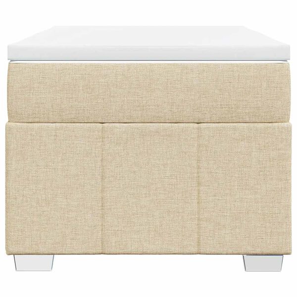 vidaXL Box spring postel s matrac&iacute; kr&eacute;mov&aacute; 100 x 200 cm textil