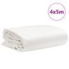 vidaXL Plachta b&iacute;l&aacute; 4 x 5 m 650 g/m&sup2;