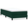 vidaXL Postel Box Spring bez matrace tmavě zelen&aacute; 90x210 cm samet