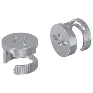 vidaXL Z&aacute;mkov&eacute; matice 2 ks Stř&iacute;brn&aacute; 12 x 10 mm Kov