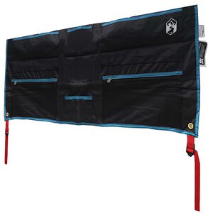 vidaXL Skladovac&iacute; s&aacute;ček s &uacute;loži&scaron;těm Čern&aacute; a modr&aacute; 98 x 47 cm oxford