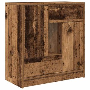 vidaXL Př&iacute;born&iacute;k se z&aacute;suvkami a dv&iacute;řky Star&eacute; dřevo 70,5x34x74,5 cm