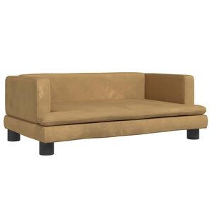vidaXL Pel&iacute;&scaron;ek pro psy hněd&yacute; 80 x 45 x 30 cm samet