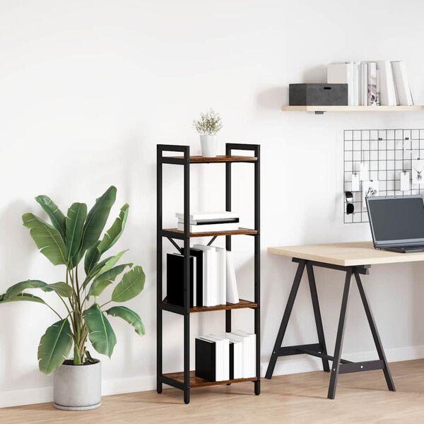 vidaXL Knihovna Kouřov&yacute; dub 40 x 30 x 119 cm kompozitn&iacute; dřevo