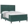vidaXL Postel s boxspringem s matrac&iacute; Tmavě zelen&aacute; 140 x 190 cm samet