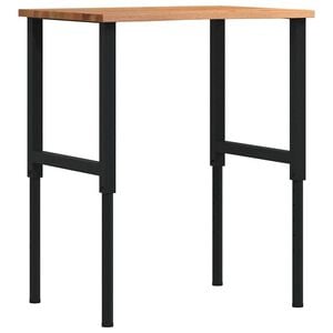 vidaXL Pracovn&iacute; stůl světle hněd&yacute; 80 x 60 x (71,5&ndash;98) cm masivn&iacute; dub
