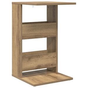 vidaXL Bočn&iacute; stůl Artisanov&yacute; dub 40 x 35 x 60,5 cm Kompozitn&iacute; dřevo