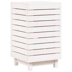 vidaXL Ko&scaron; na pr&aacute;dlo b&iacute;l&yacute; 44 x 44 x 76 cm masivn&iacute; borov&eacute; dřevo