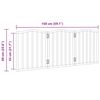 vidaXL Zábrana pro psy skládací 3 panely hnědý dub 150 cm topol