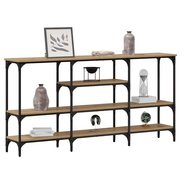 vidaXL Konzolov&yacute; stolek dub artisan 160 x 29 x 80 cm Kompozitn&iacute; dřevo