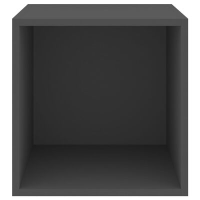 vidaXL Nástěnná skříňka šedá 37 x 37 x 37 cm dřevotříska