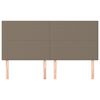 vidaXL Čelo postele b&eacute;žov&eacute; 180x5x118/128 cm l&aacute;tkov&eacute;