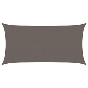 vidaXL Plachta proti slunci z HDPE obd&eacute;ln&iacute;kov&aacute; 2x4 m antracitov&aacute;
