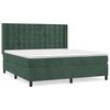 vidaXL Box spring postel s matrac&iacute; tmavě zelen&aacute; 160x200 cm samet
