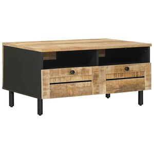 vidaXL Konferenčn&iacute; stolek Hněd&aacute; a čern&aacute; 80 x 54 x 40 cm