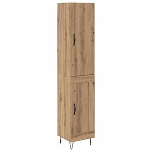 vidaXL Vysok&yacute; bufet Artisanov&yacute; dub 34,5 x 34 x 90 cm kompozitn&iacute; dřevo