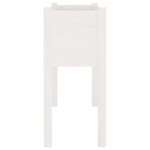 vidaXL Zahradn&iacute; truhl&iacute;k b&iacute;l&yacute; 70 x 31 x 70 cm masivn&iacute; borovice