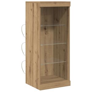 vidaXL LED komoda Artisanov&yacute; dub 41 x 37 x 100 cm Kompozitn&iacute; dřevo