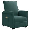 vidaXL Zvedac&iacute; mas&aacute;žn&iacute; křeslo tmavě zelen&eacute; textil