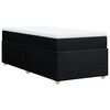 vidaXL Box spring postel s matrac&iacute; čern&aacute; 90x190 cm textil