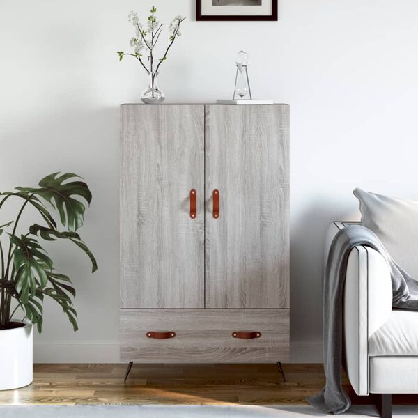 vidaXL Skř&iacute;ň highboard &scaron;ed&aacute; sonoma 69,5 x 31 x 115 cm kompozitn&iacute; dřevo