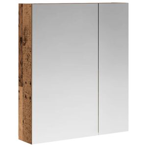 vidaXL Koupelnov&aacute; zrcadlov&aacute; skř&iacute;ň Star&eacute; dřevo 60 x 14,5 x 70 cm