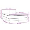 vidaXL Box spring postel s matrac&iacute; tmavě &scaron;ed&aacute; 140x210 cm samet