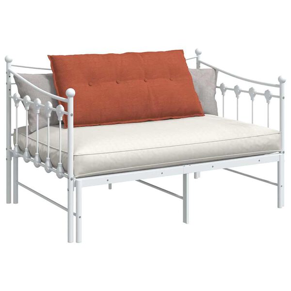 vidaXL Pol&scaron;t&aacute;ř na z&aacute;da Červen&aacute; oranžov&aacute; 100 x 50 cm Žebrovan&aacute; l&aacute;tka