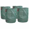 vidaXL Pytle na zahradn&iacute; odpad 4 pcs Zelen&aacute; 66 x 66 x 83,5 cm