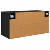 vidaXL N&aacute;stěnn&yacute; TV kabinet N&aacute;stěnn&yacute; Čern&yacute; dub 80 x 34.5 x 40 cm