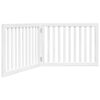 vidaXL Zábrana pro psy skládací 2 panely bílá 160 cm topolové dřevo