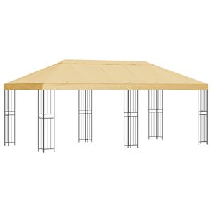 vidaXL Zahradn&iacute; alt&aacute;n 6 x 3 m Kr&eacute;mov&aacute; Polyester a ocel 190 gsm