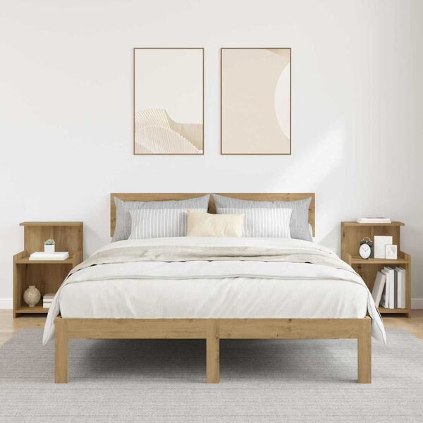 vidaXL Nočn&iacute; skř&iacute;ňka 2 pcs Artisanov&yacute; dub 40 x 35 x 60 cm