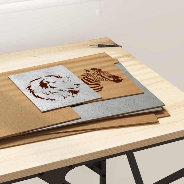 vidaXL Dekoračn&iacute; panely 50 pcs Betonově &scaron;ed&aacute; 30 x 42 x 0.27 cm