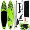 vidaXL Nafukovac&iacute; SUP paddleboard 320 x 76 x 15 cm zelen&yacute;