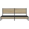 vidaXL Kovov&yacute; r&aacute;m postele bez matrace dub sonoma 200 x 200 cm