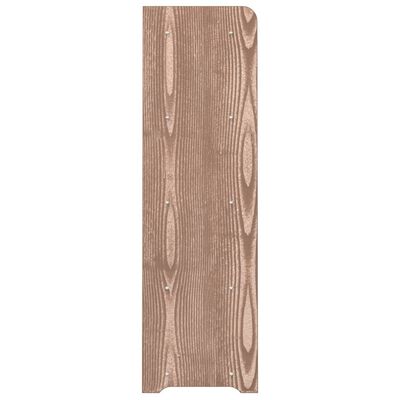 vidaXL Botník hnědý 65x24x81 cm kompozitní dřevo